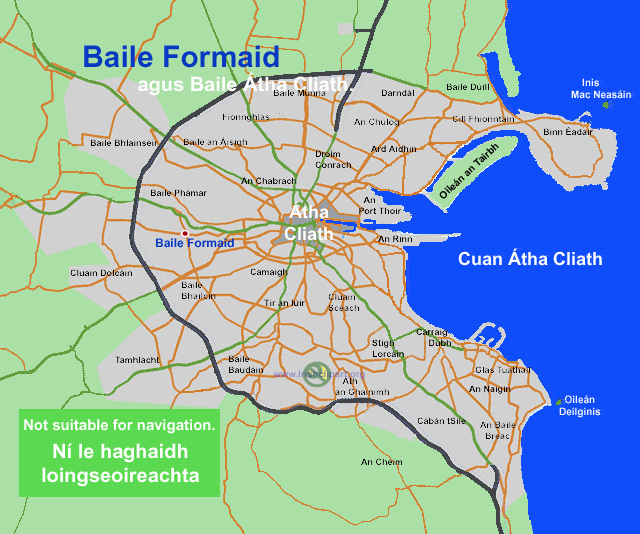 Map of Ballyfermot, Dublin.