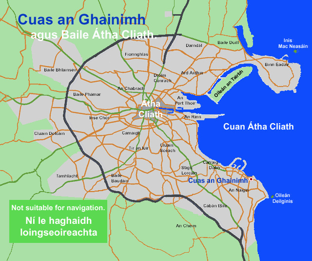 Map of Sandycove, County Dublin.