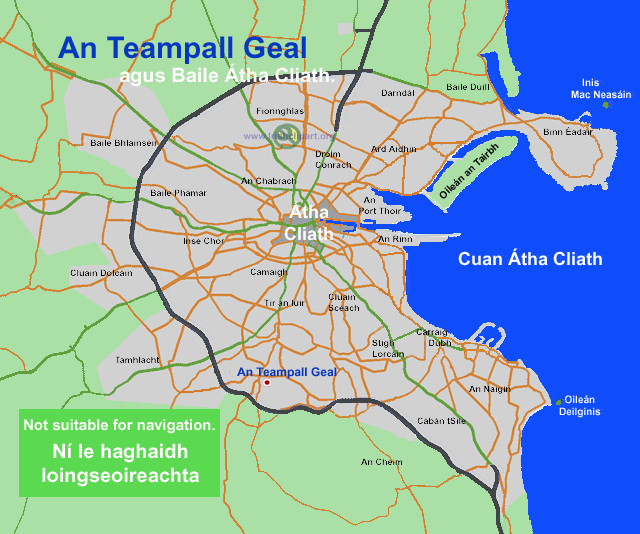 Map of Whitechurch, county Dublin.